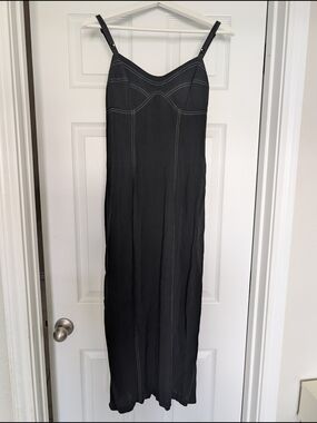 Vintage 90s Black Dress, Small